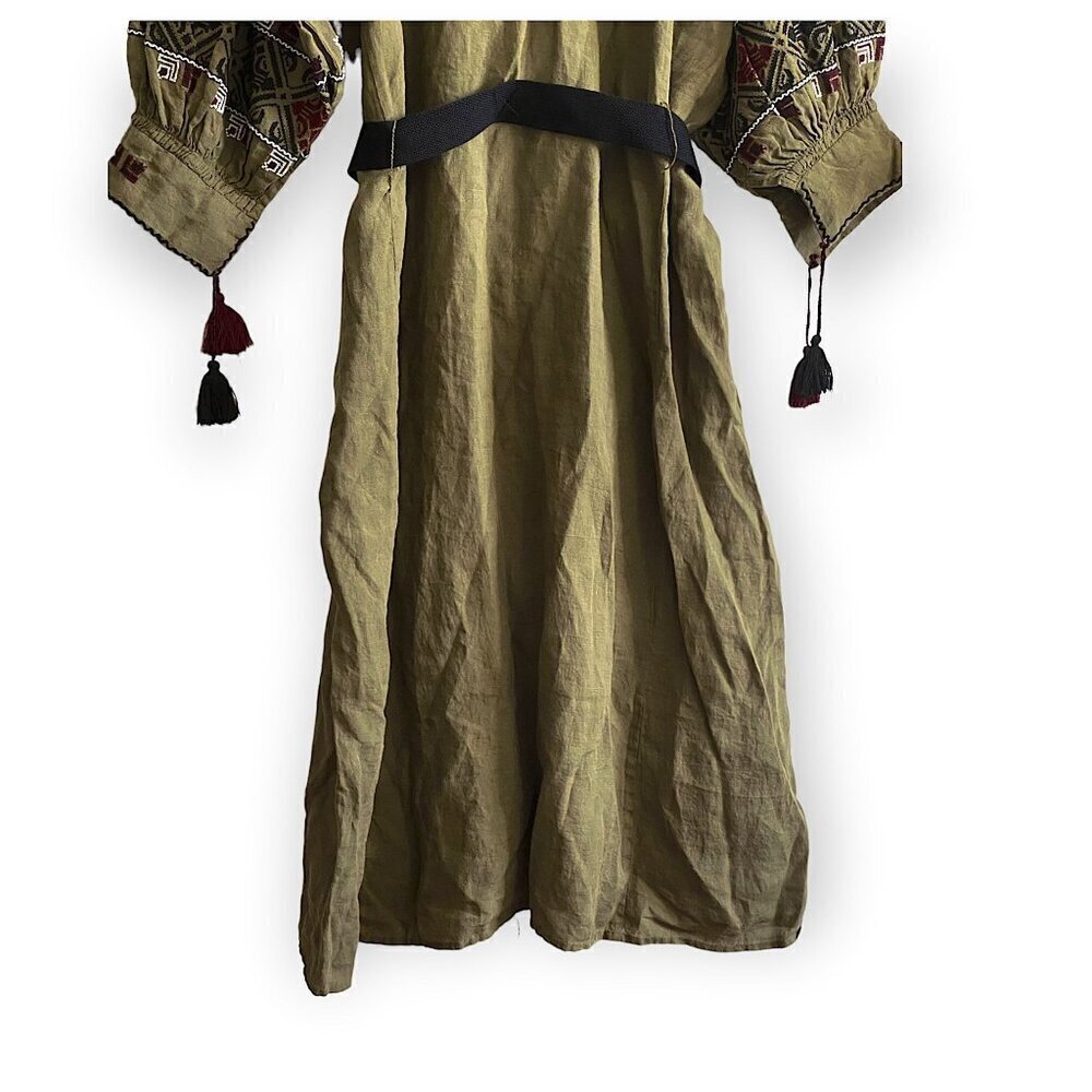 Nili Lotan Valencia Dress, Army Green, Size S, New with tag - Picture 10 of 16